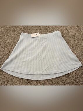Nike Light Blue Ribbed Mini Skirt